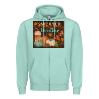 Seafoam sweater weather tumbler Zipper Hoodie - BundleAndBundleShop