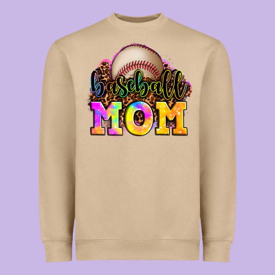 Baseball Mom Heavyweight Sweatshirt Designed By Oliviacreatesart