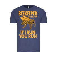 Vintage Denim bee beekeeper if i run you run bumble bee humour 449 hive beekeeping Vintage Tee - Craftify