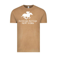 Vintage Camel Saratoga Springs New York Horse Racing Jockey Vintage Tee - Craftify
