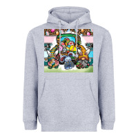 Heather Grey easter Heavyweight Hoodie - CowhideDigitalArt