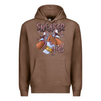 Chestnut sky j mauve sneaker girl afro woman Premium Hoodie - RanaPortraitStore