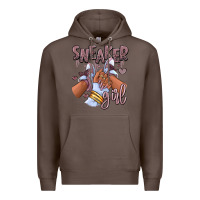 Coffee sky j mauve sneaker girl afro woman Premium Hoodie - RanaPortraitStore