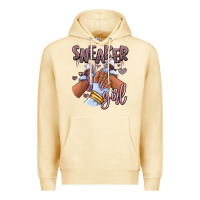 Pina Colada sky j mauve sneaker girl afro woman Premium Hoodie - RanaPortraitStore