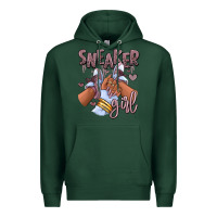 Sports Green sky j mauve sneaker girl afro woman Premium Hoodie - RanaPortraitStore