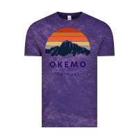 Cloud Purple Okemo Vermont Skiing Snowboarding Hikers Gifts for VT Travel Vintage Tee - InspiraDesign
