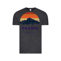 Vintage Black Okemo Vermont Skiing Snowboarding Hikers Gifts for VT Travel Vintage Tee - InspiraDesign