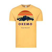 Vintage Mustard Okemo Vermont Skiing Snowboarding Hikers Gifts for VT Travel Vintage Tee - InspiraDesign