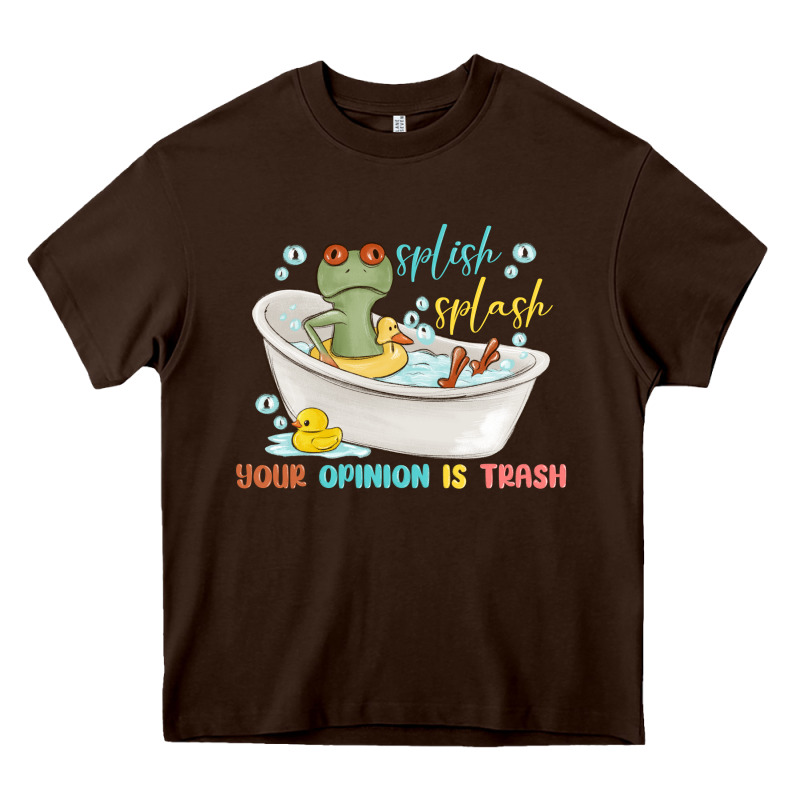 Splash Splash Your Opinion Is Trash Heavy Core Tee by MaliasSmallBusiness | Teevron