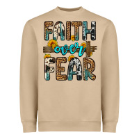 Mushroom faith over fear Heavyweight Sweatshirt - OliviaCreatesArt