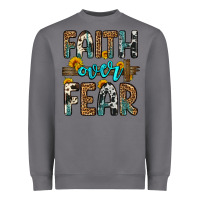 Storm faith over fear Heavyweight Sweatshirt - OliviaCreatesArt