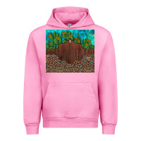 Fuchsia Pink custom cactus and sunflowers leopard turquoise Urban Hoodie - Artiststas