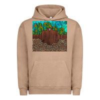 Pigment Burro custom cactus and sunflowers leopard turquoise Urban Hoodie - Artiststas