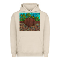 Pigment French Oak custom cactus and sunflowers leopard turquoise Urban Hoodie - Artiststas