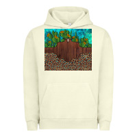 Pigment Pistachio custom cactus and sunflowers leopard turquoise Urban Hoodie - Artiststas
