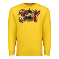 Lemon joy Christmas cows Premium Sweatshirt - CowhideDigitalArt