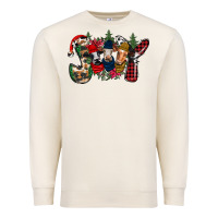 Sandshell joy Christmas cows Premium Sweatshirt - CowhideDigitalArt