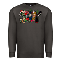 Smoke joy Christmas cows Premium Sweatshirt - CowhideDigitalArt