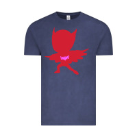 Vintage Denim owlette illustration Vintage Tee - InspiraDesign