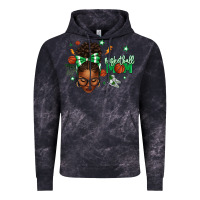 Cloud Black Afro Messy Bun Full Face Basketball Mom Vintage Hoodie - texasbilliewilder