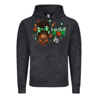 Afro Messy Bun Full Face Basketball Mom Vintage Hoodie | Teevron