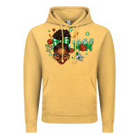 Vintage Mustard Afro Messy Bun Full Face Basketball Mom Vintage Hoodie - texasbilliewilder
