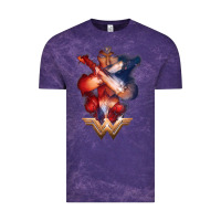 Cloud Purple wonder woman movie arms crossed t shirt Vintage Tee - InspiraDesign