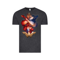 Vintage Black wonder woman movie arms crossed t shirt Vintage Tee - InspiraDesign