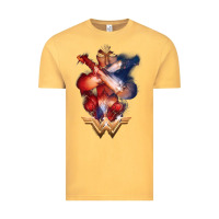 Vintage Mustard wonder woman movie arms crossed t shirt Vintage Tee - InspiraDesign