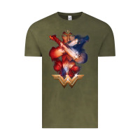 Vintage Olive wonder woman movie arms crossed t shirt Vintage Tee - InspiraDesign