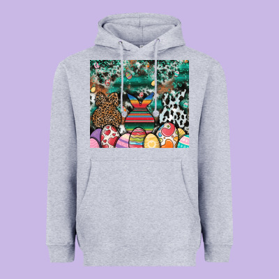 Easter Heavyweight Hoodie Designed By Cowhidedigitalart