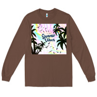 Chestnut summer vibes with birds Long Sleeve Tee - TumblerDesignByShophia
