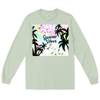 Matcha summer vibes with birds Long Sleeve Tee - TumblerDesignByShophia