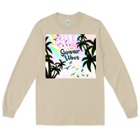 Mushroom summer vibes with birds Long Sleeve Tee - TumblerDesignByShophia