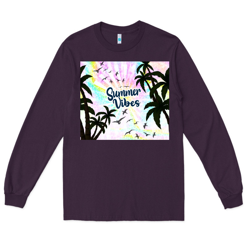 Summer Vibes With Birds Long Sleeve Tee by TumblerDesignByShophia | Teevron