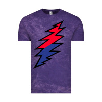 Cloud Purple Lazy Lightning Bolt Vintage Tee - InspiraDesign