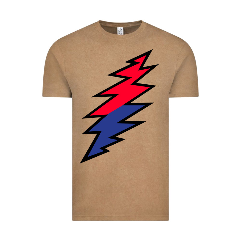 Lazy Lightning Bolt Vintage Tee by InspiraDesign | Teevron