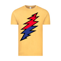 Vintage Mustard Lazy Lightning Bolt Vintage Tee - InspiraDesign