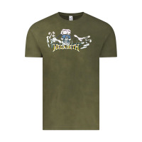 Vintage Olive Megadeath caught Vintage Tee - InspiraDesign