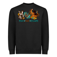 Black peace love cowgirls Heavyweight Sweatshirt - OliviaCreatesArt