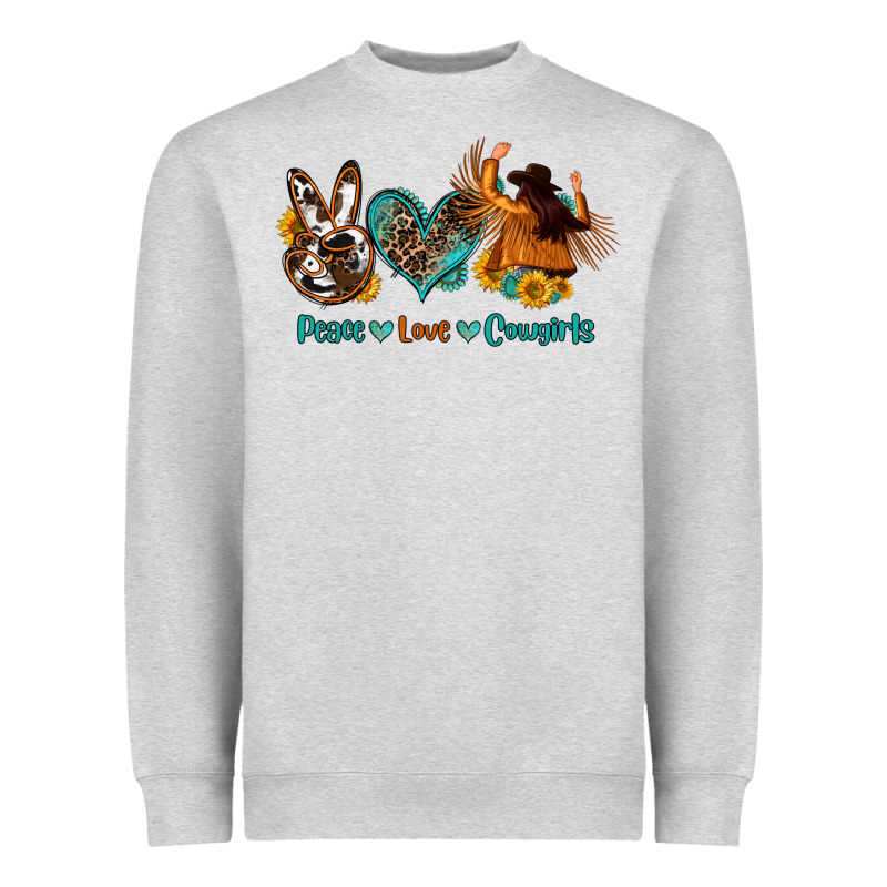 Peace Love Cowgirls Heavyweight Sweatshirt by OliviaCreatesArt | Teevron