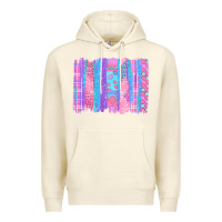 Sandshell Pink Easter Brushstrokes Premium Hoodie - BundleAndBundleShop
