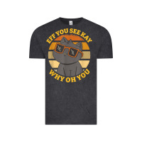 Vintage Black funny retro sunset eff you see kay why oh you cat lovers t shirt Vintage Tee - ArtChic