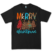Black merry christmas trees Premium Tee - MaliasSmallBusiness
