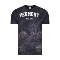 Cloud Black vermont vintage state athletic style pullover hoodie Vintage Tee - ArtChic