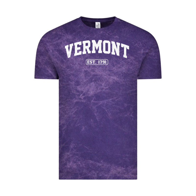 Vermont Vintage State Athletic Style Pullover Hoodie Vintage Tee by ArtChic | Teevron