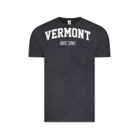 Vintage Black vermont vintage state athletic style pullover hoodie Vintage Tee - ArtChic
