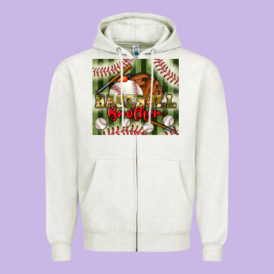 Baseball Brother Tumbler Zipper Hoodie Designed By Bundleandbundleshop