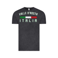 Vintage Black valle d'aosta italia italy region typography design Vintage Tee - ArtChic
