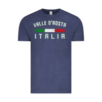 Vintage Denim valle d'aosta italia italy region typography design Vintage Tee - ArtChic